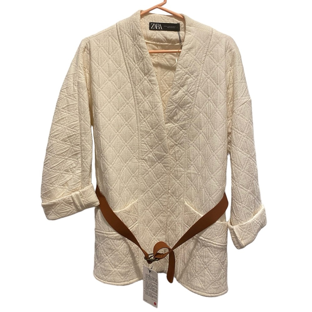 Zara Belted Sweater Jacket Cardigan Size M-L NWT